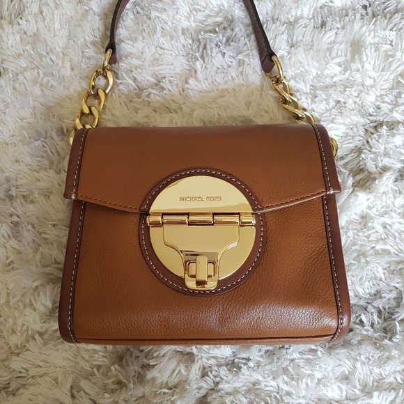 Michael Kors Brown Leather Crossbody Bag (NWOT) - Picture 4 of 14